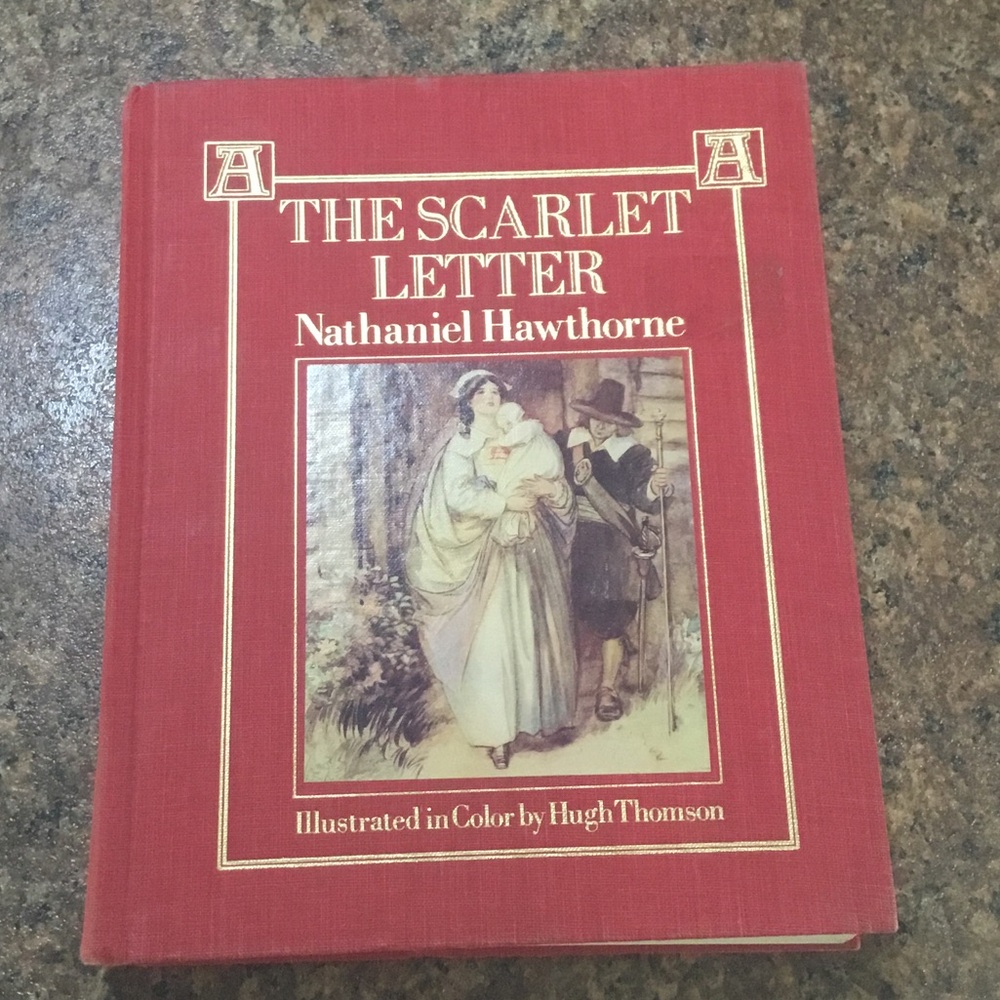 The Scarlet Letter by Nathaniel Hawthorne - Red Hardcover